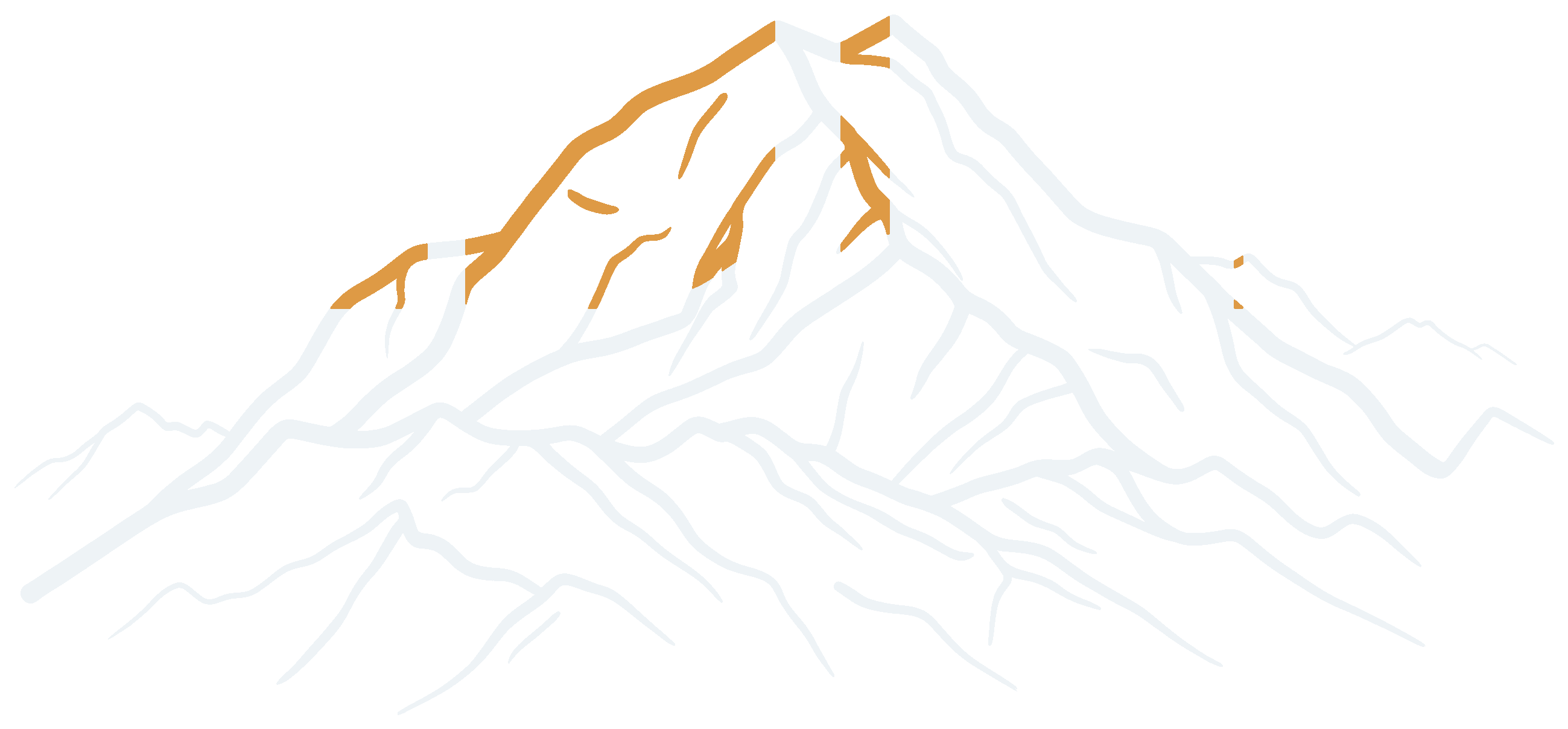 庫克山山形線稿